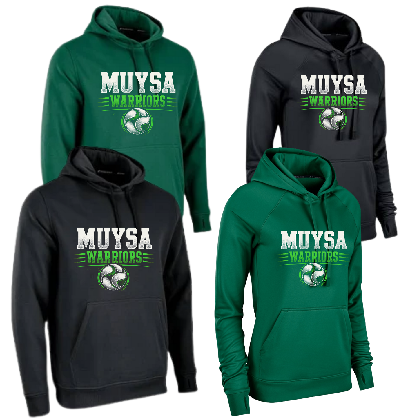MUYSA Neon Green Warrior Hoodie