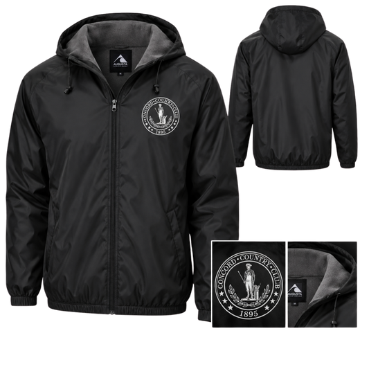 CCC Fleece Lined Hooded Nylon Taffeta Jacket